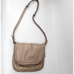Liebeskind Berlin Suzuka Shoulder Sling Bag Womens Nude Brown Laeather Casual